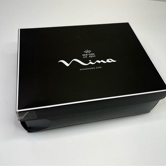 Nina Shoes Samara Glitter Stiletto Platform heels dark silver - 9.5 - Picture 11 of 12